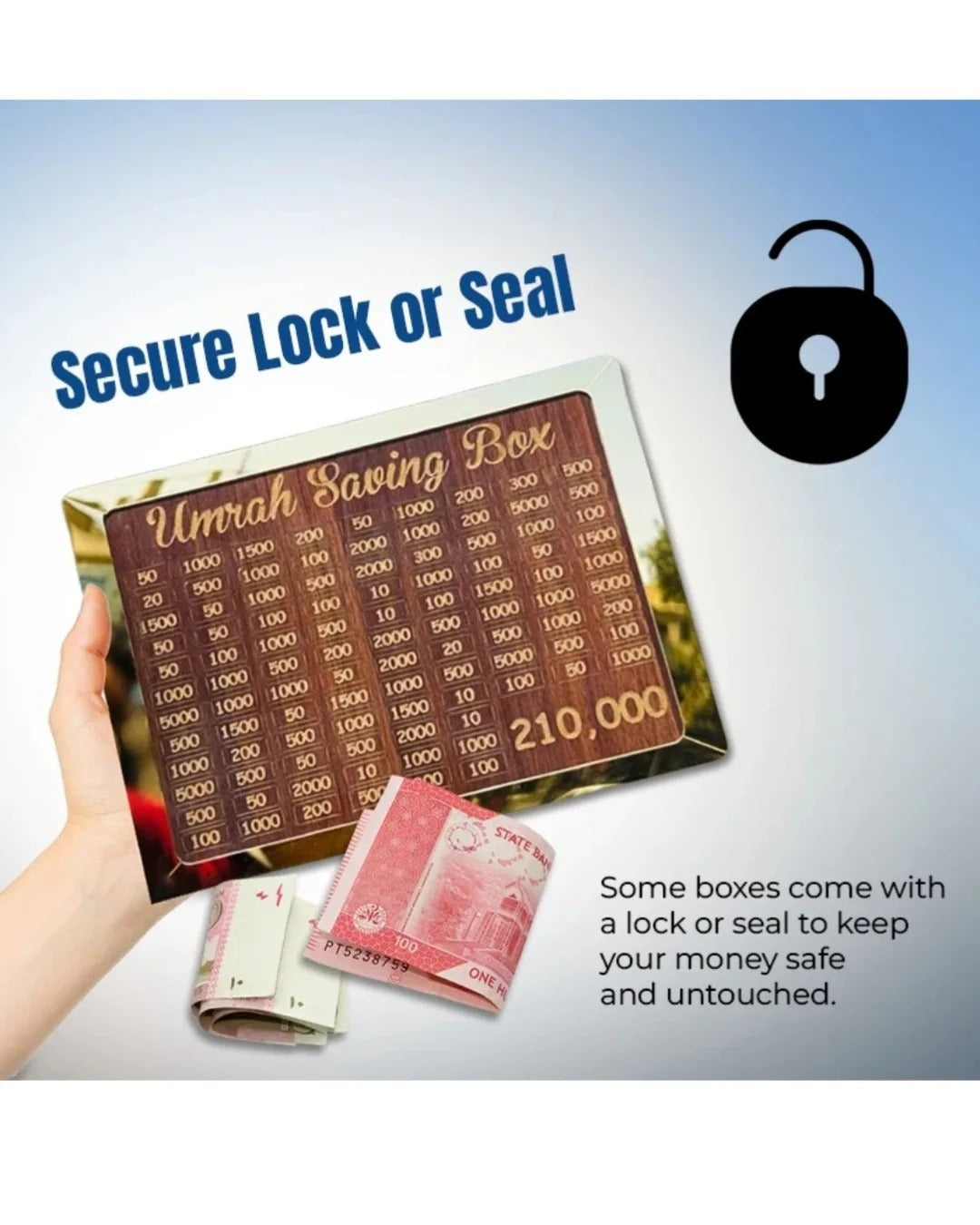 Umrah & Hajj Saving Money Box – Coin & Cash Piggy Bank